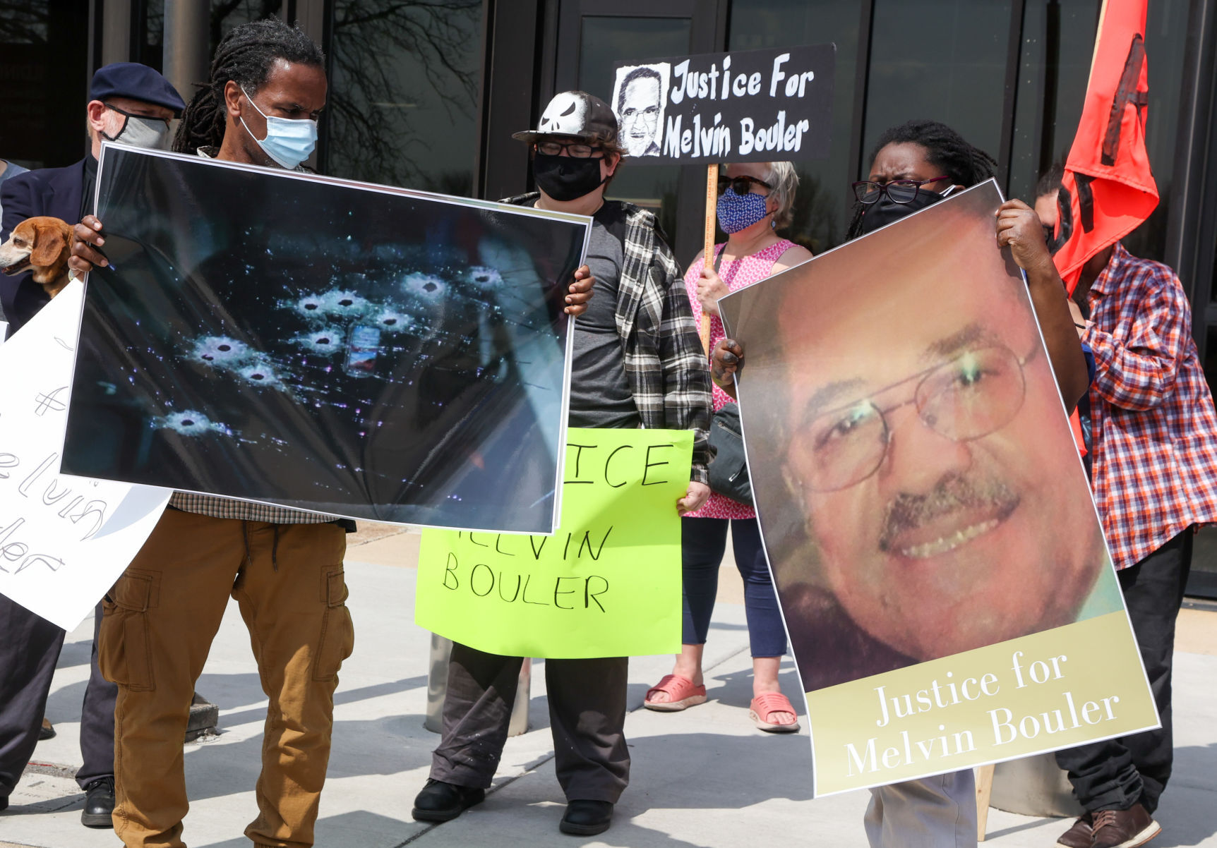 Black Lives Matter protest outside the Lake County Prosecutor's Office